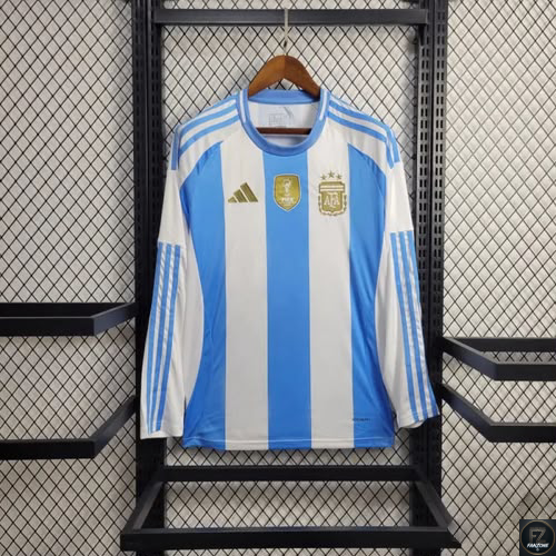 Argentina Home 2024 Long-Sleeve Football Shirt