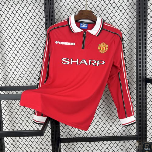 Manchester United 1999 Retro Long Sleeve Football Shirt